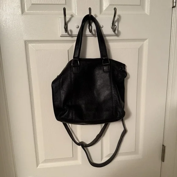 Hammitt Los Angeles Daniel Large Black Leather Crossbody Bag Purse Metallic - Picture 14 of 16